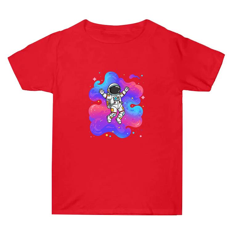 

Summer Baggy Cotton Short Sleeve T-shirt Custom Made Print On Your Demand, Size: L (Red-4)