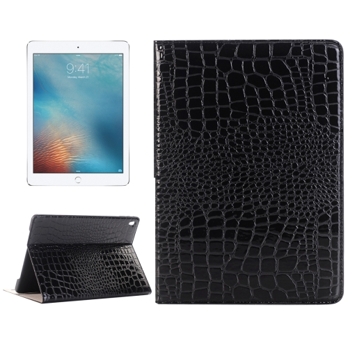 

Crocodile Texture Horizontal Flip Leather Case with Holder & Card Slots & Wallet for iPad Pro 9.7 inch(Black)