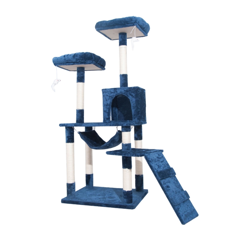 navy blue cat tree