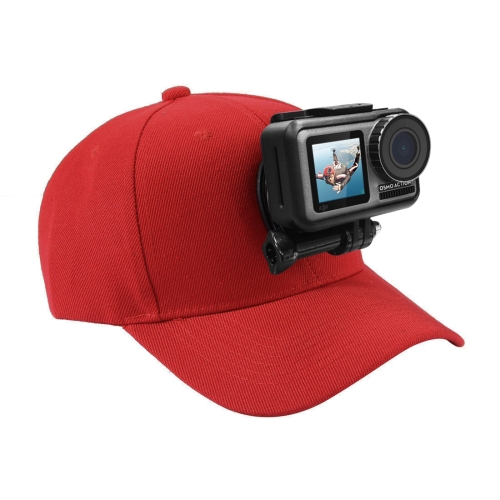 

PULUZ Baseball Hat with J-Hook Buckle Mount & Screw for GoPro Hero11 Black / HERO10 Black / HERO9 Black /HERO8 / HERO7 /6 /5 /5 Session /4 Session /4 /3+ /3 /2 /1 / Max, DJI OSMO Action and Other Action Cameras(Red)