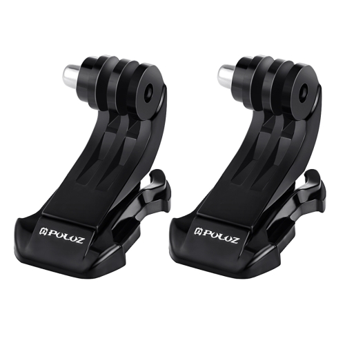 2 PCS PULUZ Black Vertical Surface J-Hook Buckle Mount Set for PULUZ Action Sports Cameras Jaws Flex Clamp Mount for GoPro Hero12 Black / Hero11 /10 /9 /8 /7 /6 /5, Insta360 Ace / Ace Pro, DJI Osmo Action 4 and Other Action Cameras(Black) puluz car suction cup mount with screw