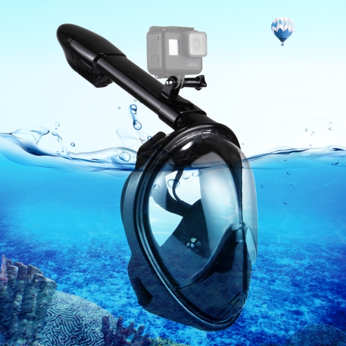 

PULUZ 260mm Tube Water Sports Diving Equipment Full Dry Snorkel Mask for GoPro Hero11 Black / HERO10 Black / HERO9 Black /HERO8 / HERO7 /6 /5 /5 Session /4 Session /4 /3+ /3 /2 /1, Insta360 ONE R, DJI Osmo Action and Other Action Cameras, S/M Size(Black)