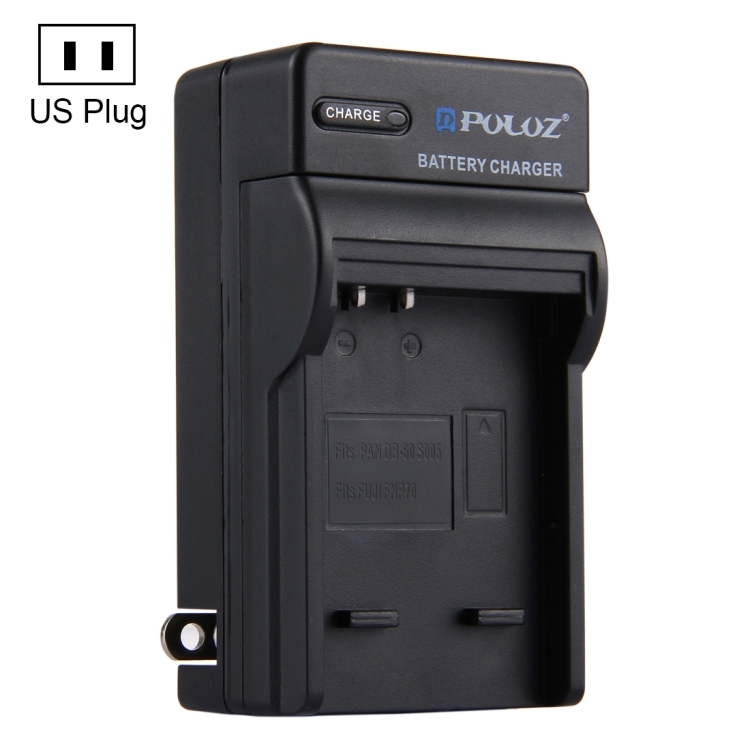 PULUZ US Plug Battery Charger for Fujifilm NP70, Panasonic DB60 (S005