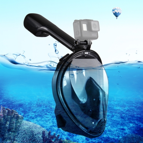 

PULUZ 220mm Tube Water Sports Diving Equipment Full Dry Snorkel Mask for GoPro HERO10 Black / HERO9 Black / HERO8 Black / HERO7 /6 /5 /5 Session /4 Session /4 /3+ /3 /2 /1, Insta360 ONE R, DJI Osmo Action and Other Action Cameras, L/XL Size(Black)