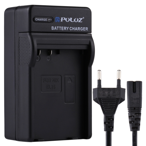 

PULUZ EU Plug Battery Charger with Cable for Nikon EN-EL15 Battery