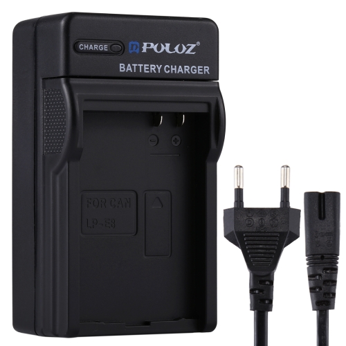 

PULUZ EU Plug Battery Charger with Cable for Canon LP-E8 Battery