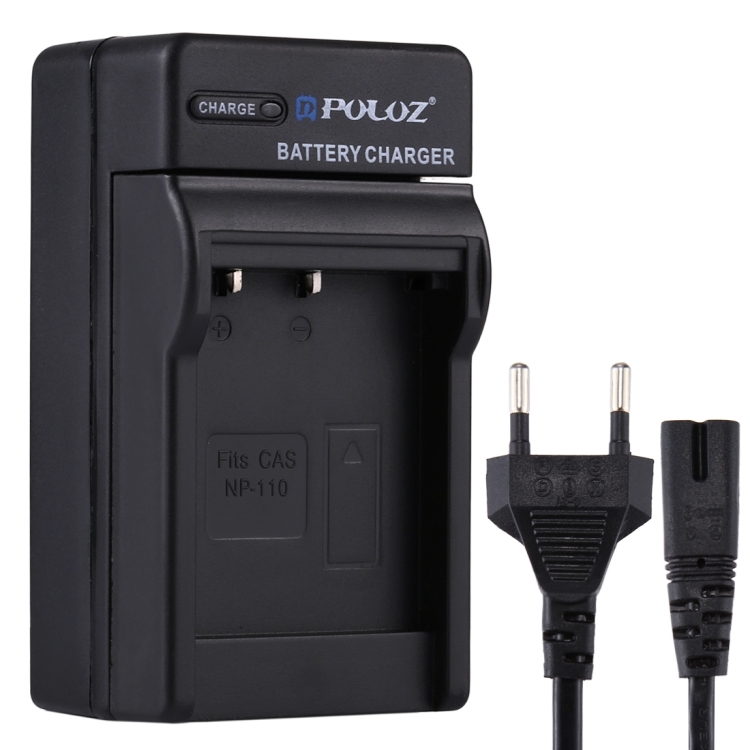 

PULUZ EU Plug Battery Charger with Cable for Casio NP-110 Battery