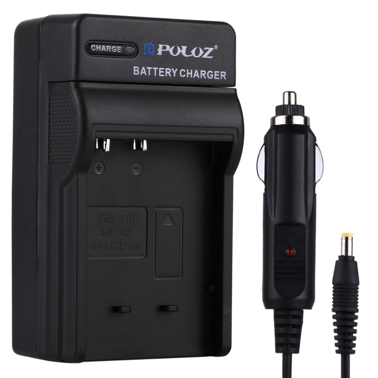 

PULUZ Digital Camera Battery Car Charger for Casio CNP120 Battery