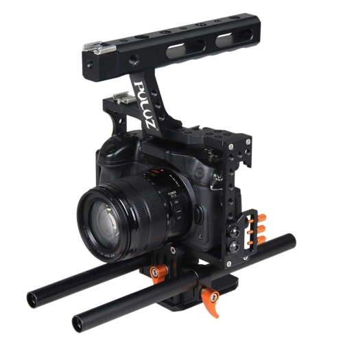 

PULUZ Camera Cage Handle Stabilizer for Sony A7 & A7S & A7R, A7 II & A7R II & A7S II, A7R III & A7S III, A7R IV, A6000, A6500, A6300, Panasonic Lumix DMC-GH4(Orange)