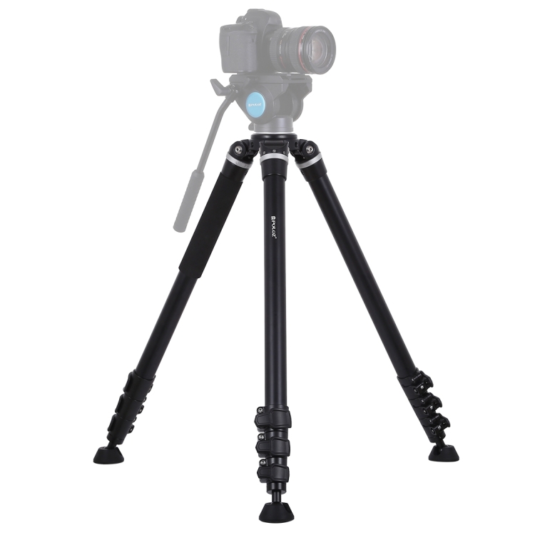 

PULUZ 4-Section Folding Legs Metal Tripod Mount for DSLR / SLR Camera, Adjustable Height: 97-180cm