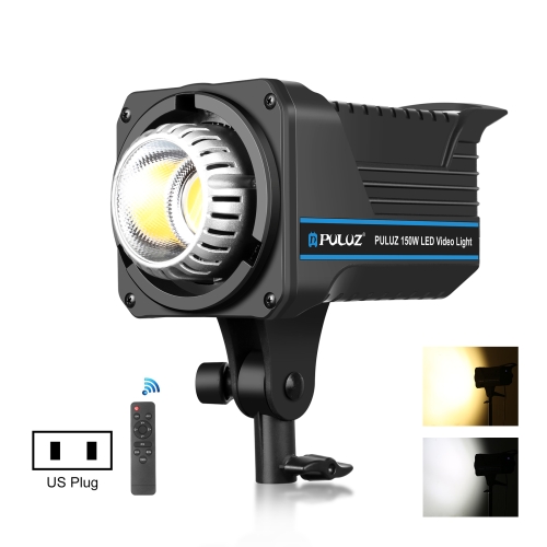 

PULUZ 150W Studio Video Light 3200K-5600K Dual Color Temperature Built-in Dissipate Heat System with Remote Control(US Plug)