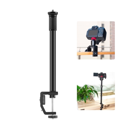 

PULUZ C Clamp Mount Light Stand Extension Central Shaft Rod Monopod Holder Kits, Rod Length: 33-60cm(Black)