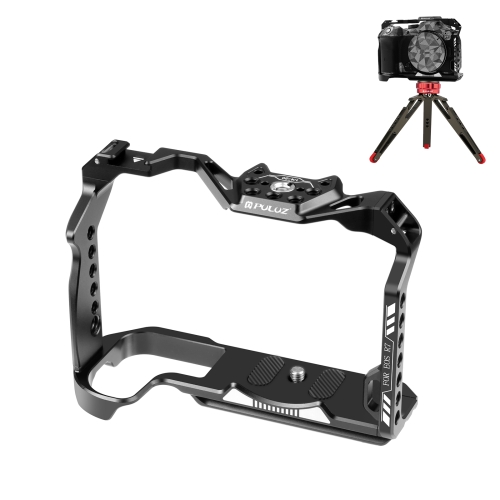 

For Canon EOS R7 PULUZ Metal Camera Cage Stabilizer Rig(Black)