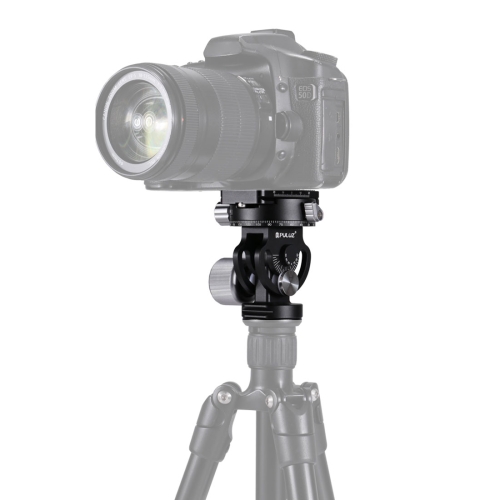 

PULUZ 2-Way Pan/Tilt Tripod Head Panoramic Photography Head with Quick Release Plate & 3 Bubble Level