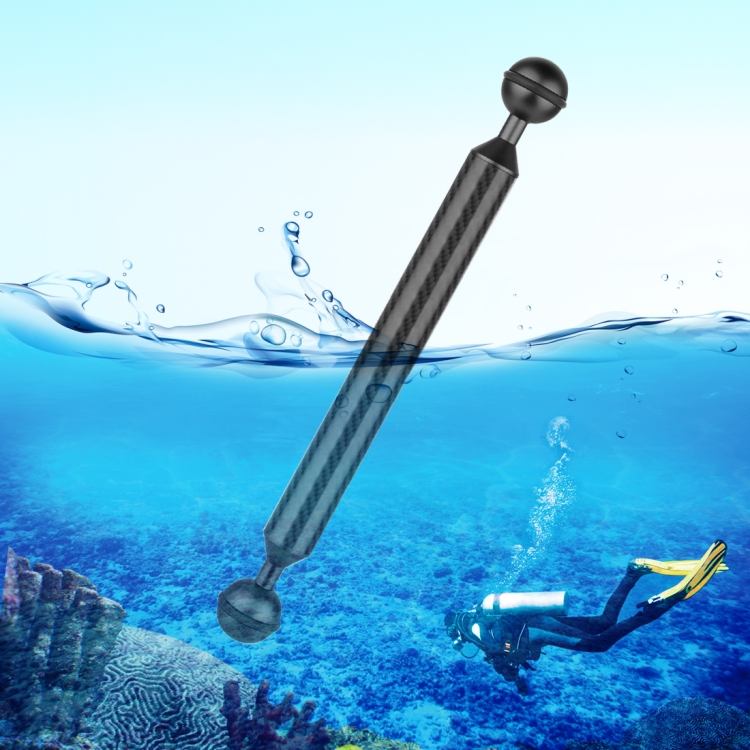 

PULUZ 9 inch 23cm Length 20.8mm Diameter Dual Balls Carbon Fiber Floating Arm, Ball Diameter: 25mm(Black)
