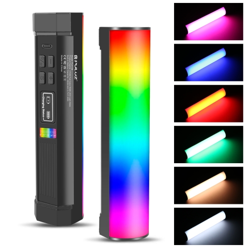 PULUZ 17cm Photo Handheld Full Color RGB Stick Light Magnetic LED Fill Light