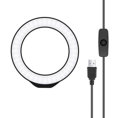 

PULUZ 4.7 inch 12cm USB White Light LED Ring Selfie Beauty Vlogging Photography Video Lights(Black)