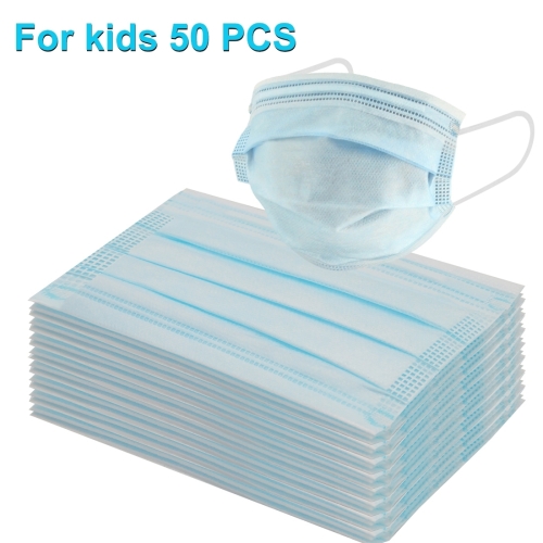 

[HK Warehouse] 50 PCS for Kids Disposable 3-layered Protection Breathable Earloop Antiviral Protective Face Mask