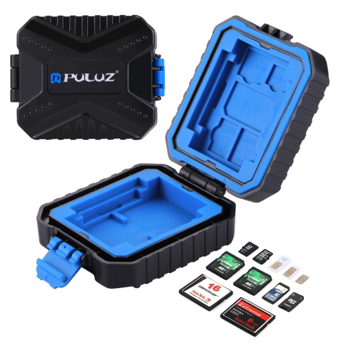 [€1.60] PULUZ 11 in 1 Memory Card Case for 3SIM + 2XQD + 2CF + 2TF + 2SD Card