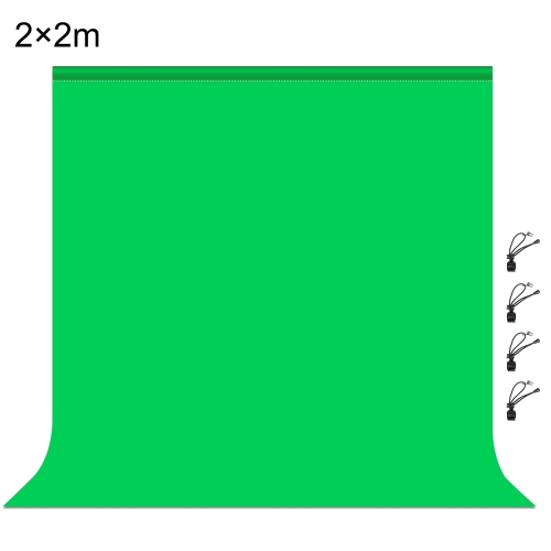 

PULUZ 2m x 2m Photography Background Thickness Photo Studio Background Cloth Backdrop(Green)