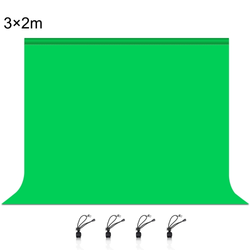 

PULUZ 3m x 2m Photography Background Thickness Photo Studio Background Cloth Backdrop(Green)