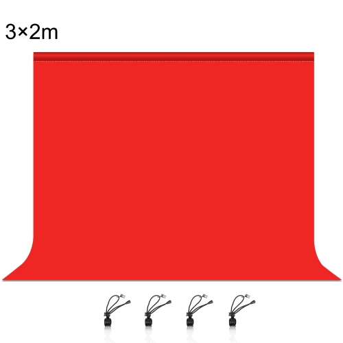 

PULUZ 3m x 2m Photography Background Thickness Photo Studio Background Cloth Backdrop(Red)