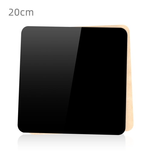 PULUZ 20cm การถ่ายภาพพื้นหลังตารางแสดงผลอะคริลิคสะท้อนแสง (สีดำ)