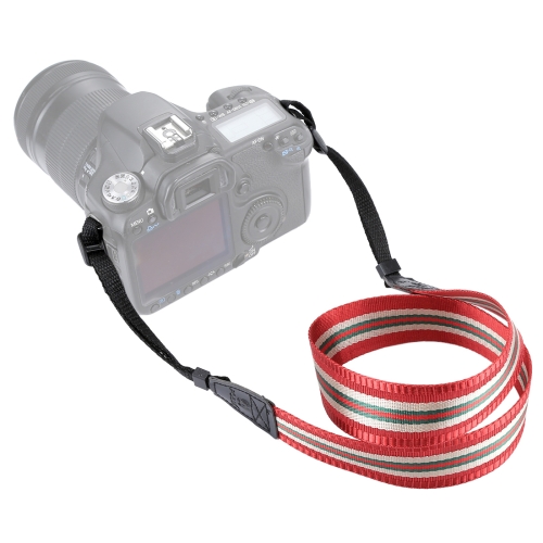 

PULUZ Stripe Style Series Shoulder Neck Strap Camera Strap for SLR / DSLR Cameras(Dark Red)