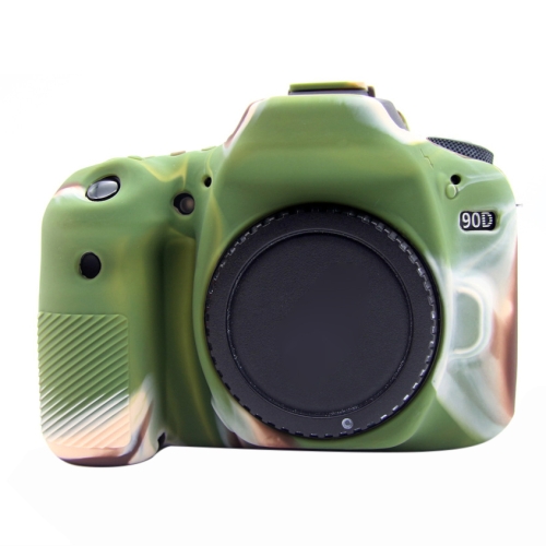Funda protectora de silicona suave PULUZ para Canon EOS 90D (camuflaje)