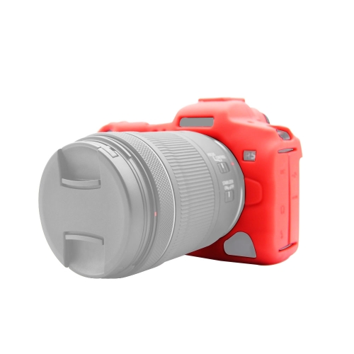 Custodia protettiva in silicone morbido PULIUZ per Canon EOS R5 (rosso)