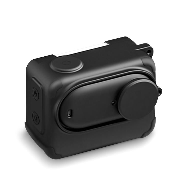 

For Insta360 GO 3S PULUZ Camera Charging Box Silicone Cover with Lens Cap & Strap (Black)