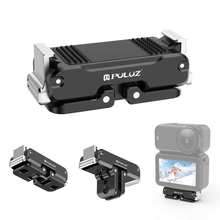 

For DJI Osmo Nano / Action 6 PULUZ Magnetic Metal Quick Release Base Mount (Black)