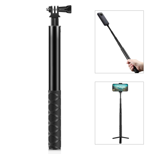 

PULUZ 110cm Metal Selfie Stick Monopod with Invisible Adapter Base & Screw for Insta360 One RS / X2 / X3 / X4