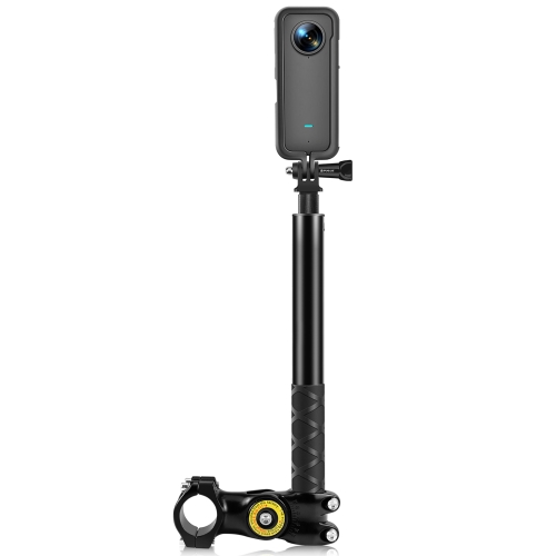 

PULUZ Motorcycle Bicycle Handlebar Fixture Mount Camera Bracket Adapter with Monopod Stand