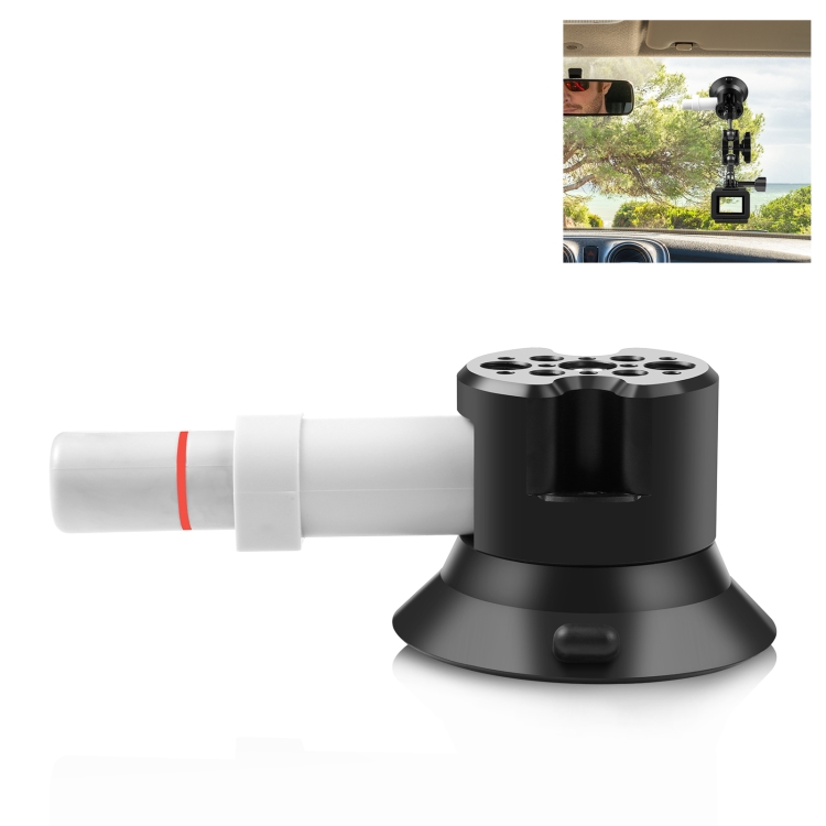 

PULUZ 3 inch Car Single Pump Suction Cup Aluminum Alloy Mount (Black)