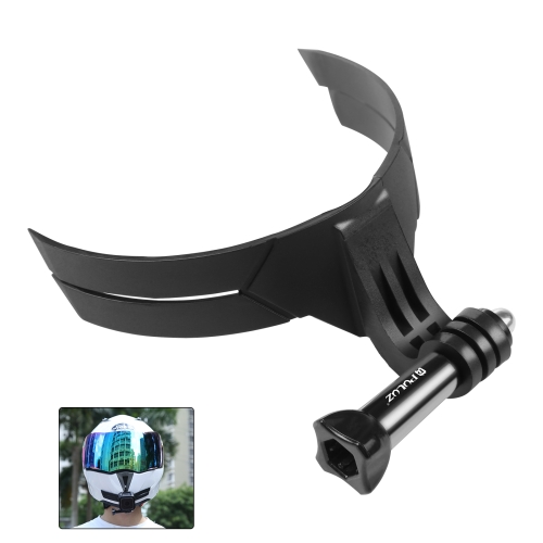 Support de menton pour casque de moto PULUZ Bending Action Camera (noir)
