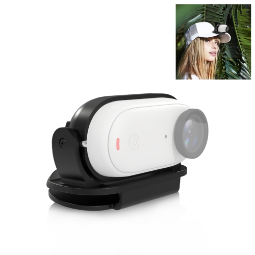 PULUZ 適用於Insta360 GO3 迷你拇指運動相機磁性保護固定邊框帽夾 (顏色：黑色)