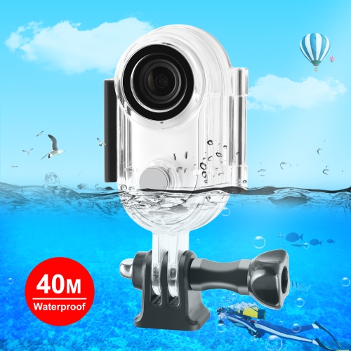 

For Insta360 GO 3 PULUZ 40m Underwater Waterproof Housing Case with Base Adapter & Screw (Transparent)