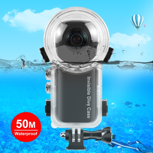 For Insta360 X3 PULUZ Invisible Dive Case 50m Waterproof Sealed Case (Transparent) waterproof 10pcs practical water resistant car reflect decals good toughness car reflect decals personality for bicycle