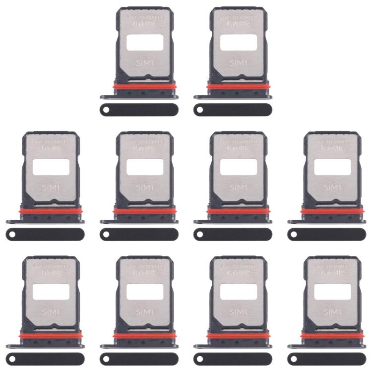 

For Xiaomi Poco F7 Ultra 10pcs Original SIM Card Tray + SIM Card Tray (Frosted Black)