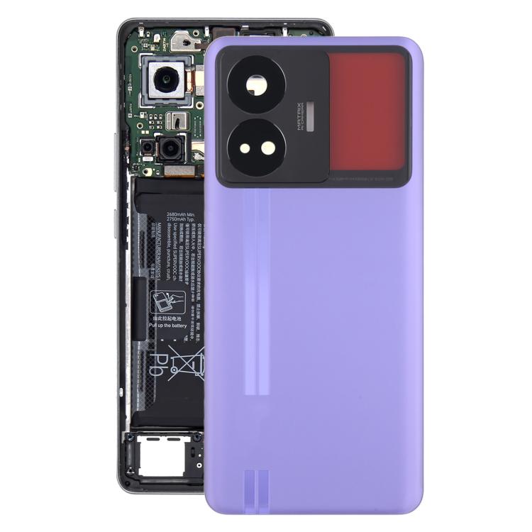 

For Realme GT3 Original Back Cover with Camera Lens Cover(Purple)
