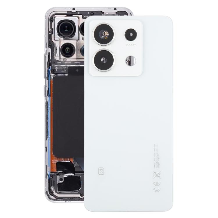 

For Xiaomi Redmi Note 13 Pro 5G OEM Back Cover with Camera Lens Cover(White)