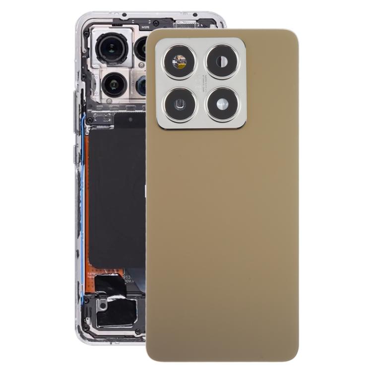 

For Xiaomi 14T OEM Back Cover with Camera Lens Cover(Gold)
