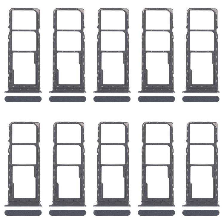 

For Realme C65 4G RMX3910 10pcs Original SIM Card Tray + SIM Card Tray + Micro SD Card Tray (Black)