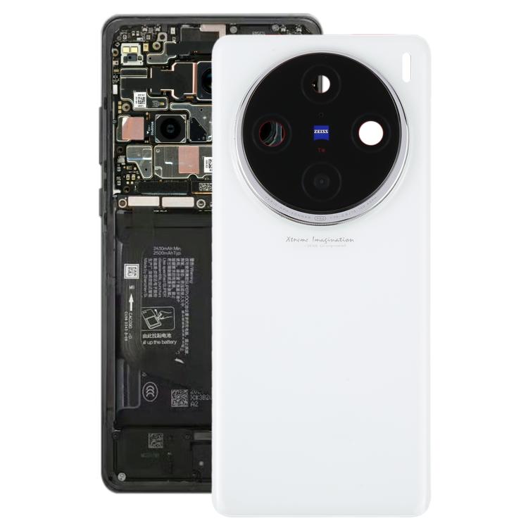

For vivo X100 Pro 5G V2324A V2309 Original Back Cover with Camera Lens Cover(White)