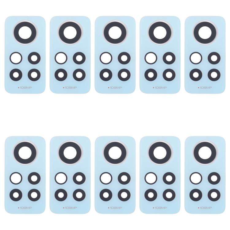 

For Xiaomi Redmi Note 12 Pro 4G 10pcs Back Camera Lens (Green)