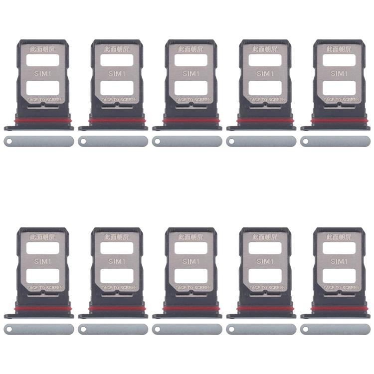 

For Xiaomi Poco X7 10pcs SIM Card Tray + SIM Card Tray (Green)