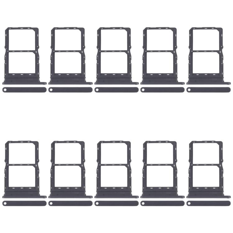 For Honor X6a 10pcs Original SIM Card Tray + SIM Card Tray (Black)