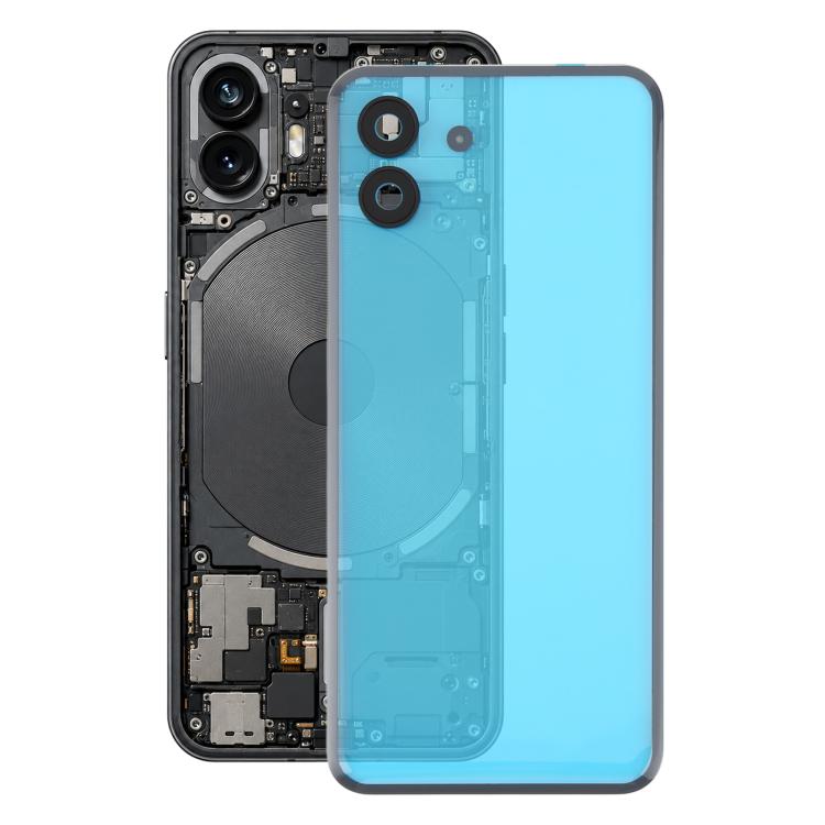 For Nothing Phone 2 A065 Original Glass Battery Back Cover with Camera Lens Frame(Black)