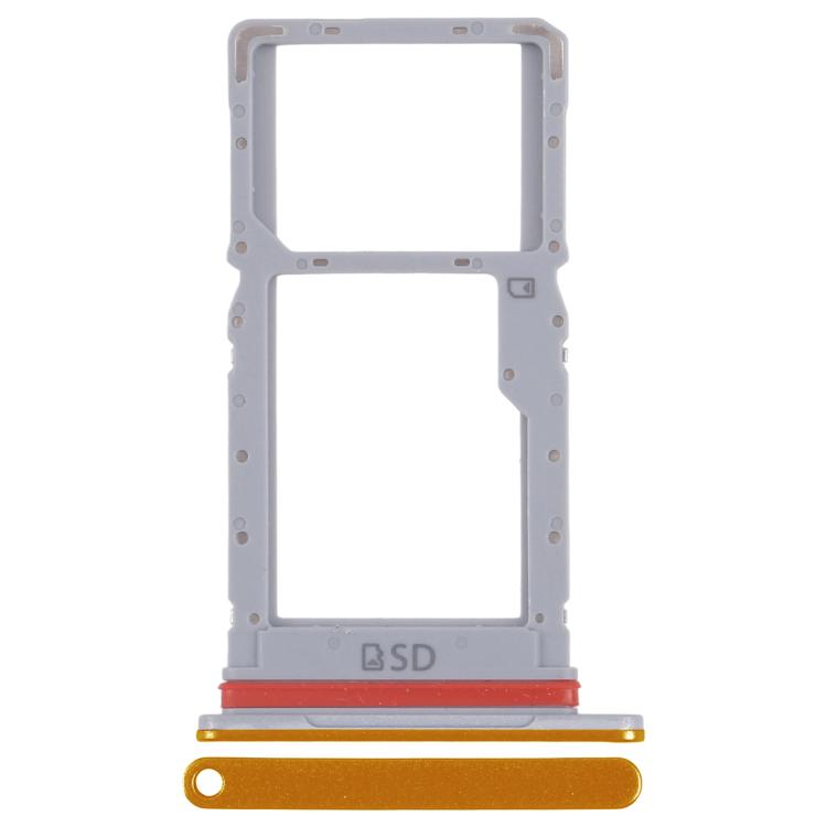 For ZTE nubia Neo 3 5G Z2464N SIM Card Tray + Micro SD Card Tray (Gold)